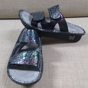 Alegria Camille Tectonic Velcro Sandal Like New